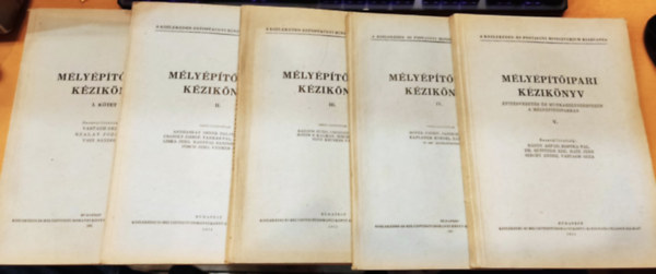 B�ndy �rp�d, Kostka P�l, Janisch Gyula - M�ly�p�t�ipari k�zik�nyv I-V.