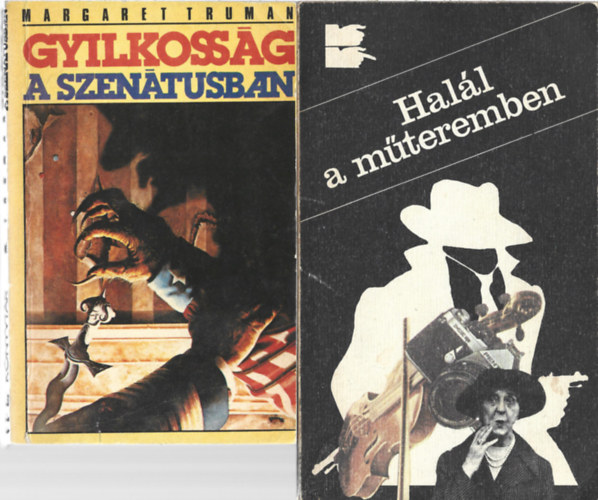 2 db k�nyv, Margaret Truman: Gyilkoss�g a szen�tusban, Vedres G�za: Hal�l a m�teremben, A g�ppisztolyos bandita