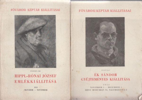 2 db. a Fvrosi Kptr killtsai (Rippl-Rnai Jzsef emlkkilltsa + k Sndor gyjtemnyes killtsa)