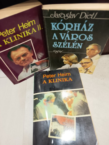 Jaroslav Dietl, Peter Heim - Kórházas regény könyvcsomag 2 darabos ajánlat: Kórház a város szélén, A klinika I-II.