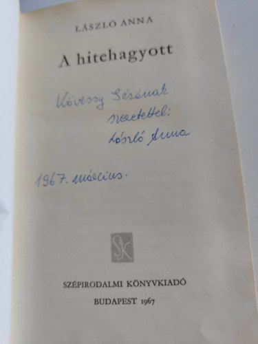 L�szl� Anna - A hitehagyott