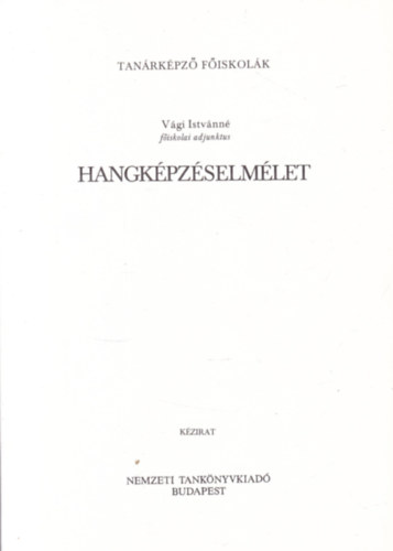 V�gi Istv�nn� - Hangk�pz�selm�let (k�zirat)