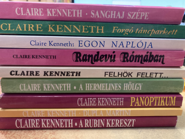 Claire Kenneth - 9 db Claire Kenneth könyvcsomag