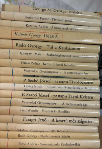 George St. Goerge, Komornik Ferenc, Kalm�r Gy�rgy, Csillag Istv�n, Vszevolod Ovcsinnyikov, Farag� Jen�, Rad� Gy�rgy - 17 db �tik�nyv