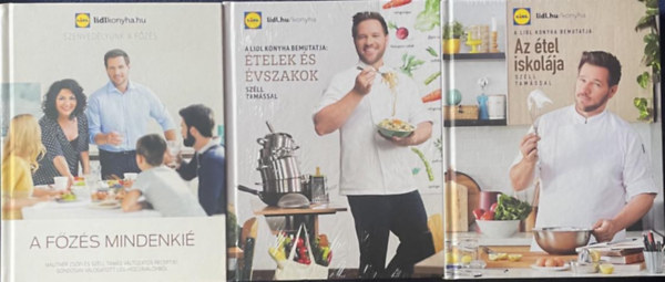 Lidl konyha knyvcsomag: Az tel iskolja + Segt a sf + Mg mindig segt a sf  (3 db)