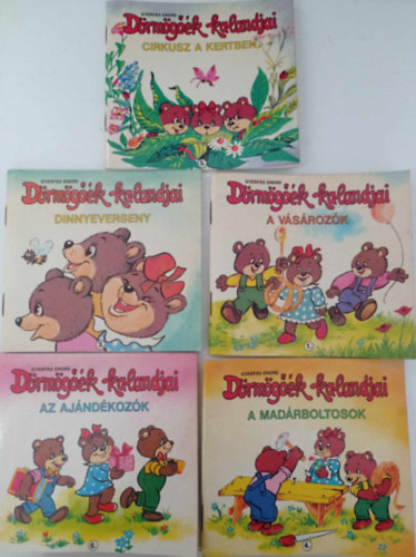 D�rm�g��k kalandjai Dinnyeverseny, A v�s�roz�k, Cirkusz a kertben, Az aj�nd�koz�k, A mad�rboltosok