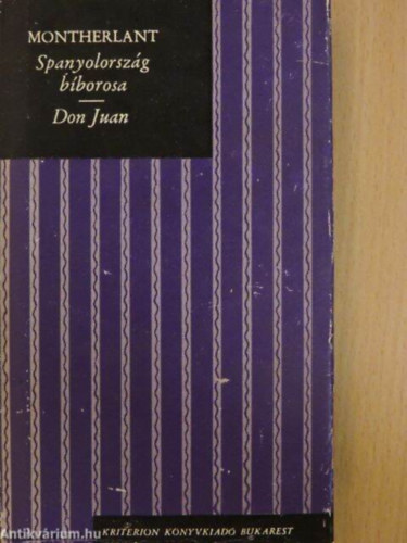 Henry de Montherlant - Spanyolország bíborosa-Don Juan