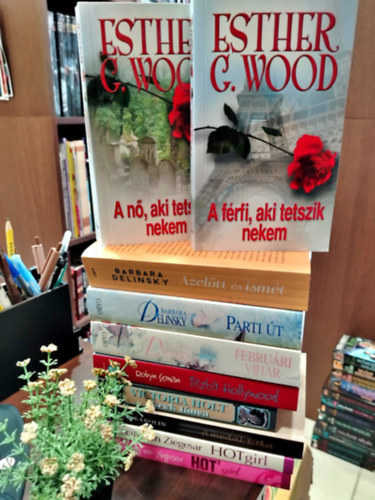 Esther G. Wood, Barbara Delinsky, Holt Victoria - KNYVMENT AJNLAT, 10DB. Romantikus irodalom. A n, aki tetszett nekem+A frfi, aki tetszik nekem+Azeltt s ismt+Parti t+Februri vihar+Tiszta Hollywood+Ikrek tnca+A medl titka+Hotgirl1+Hotgirl2