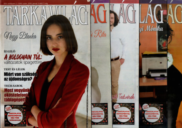 Horvth Zsuzsanna - 32 db Tarka Vilg magazin: 2018/2, 3, 4, 5, 6, 7, 8, 9, 10, 11, 22, 23, 26, 33, 34, 37, 38, 39, 40, 41, 42, 43, 44, 45, 46, 47, 48, 49, 50, 51, 52, 53. szmok