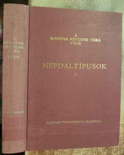 Vargyas Lajos (szerk.) - A magyar npzene tra VIII/B: Npdaltpusok