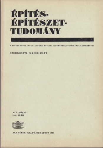 Major Mt (szerk.) - pts-ptszettudomny XIV.ktet 3-4.szm