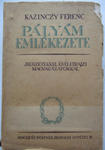 Kazinczy, Ferenc - Plym emlkezete (magyarzatokkal)
