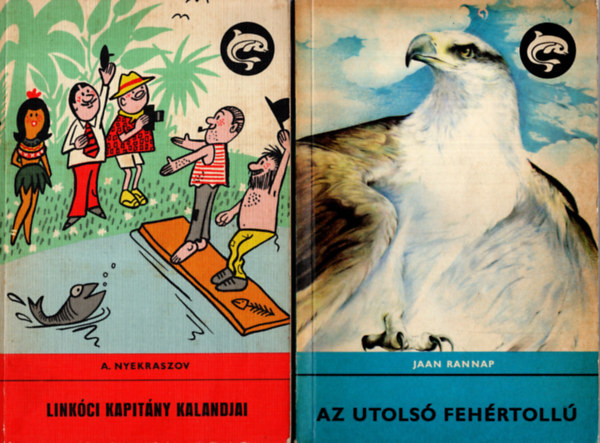 Jaan Rannap, A. Nyekraszov - 2 db delfin knyv  ( Az utols fehrtoll + Linkci kapitny kalandjai )