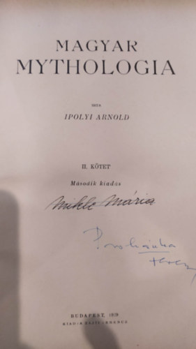 Ipolyi Arnold - Magyar Mytholgia II.