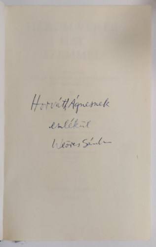 We�res S�ndor - H�rom ver�b hat szemmel - Antol�gia a magyar k�lt�szet rejtett �rt�keib�l �s furcsas�gaib�l