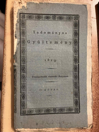 V�r�smarty Mih�l. (szerk.) - Tudom�nyos Gy�jtem�ny 1829 IX. k�tet