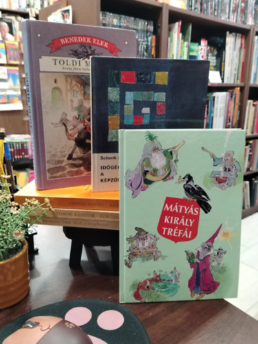 Szép Ernő, Schenk Lea, Benedek Elek, Csukás István, Török Sándor, Gyurkovics Tibor - KÖNYVMENTŐ AJÁNLAT, 6 DB. Gyerekkönyvek. Mátyás király tréfái, Időgéppel a képzőművészetben, Toldi Miklós, Az én játékoskönyvem , Kököjszi és Bobojsza, Kudi, a levegőember