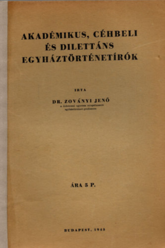 Mikl�s �d�n dr. - �si egyh�zalkotm�nyunk v�delm�ben (V�lasz dr. Zov�nyi Jen� "Akad�mikus, c�hbeli �s dilett�ns egyh�zt�rt�net�r�k" c. r�pirat�nak ellenem ir�ny�tott r�szlet�re)