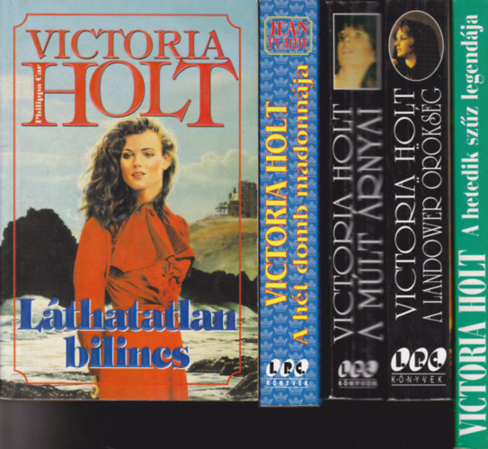 Victoria Holt - 5 db Victoria Holt könyv:láthatatlan bilincs + A hét domb madonnája + A múlt árnyai + Landower örökség + A hwetedik szűz legendája