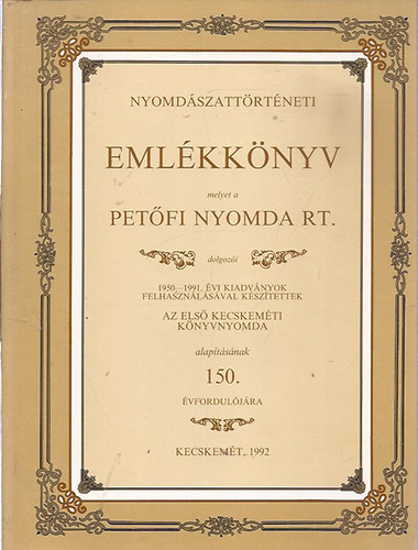 Bagi Bla (szerk.) - Nyomdszattrtneti emlkknyv III.