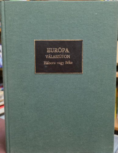 Európa válaszúton: háború vagy béke?