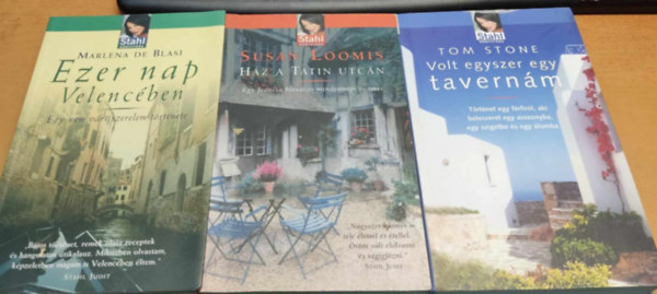Susan Loomis, Marlena de Blasi, Tom Stone - 3 db Stahl knyvtra: Ezer nap Velencben + Hz a Tatin utcn + Volt egyszer egy tavernm