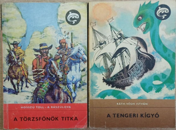 A. Raszulova, Ráth-Végh István - 2 db a Delfin Könyvek sorozatból: A törzsfőnök titka - A tengeri kígyó
