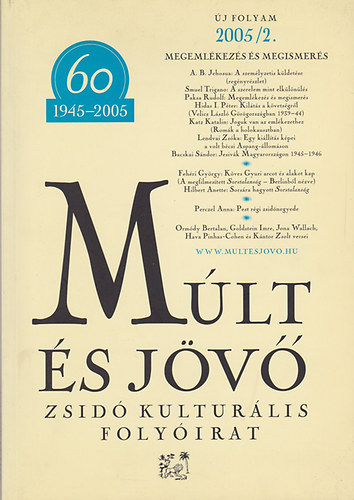 Kbnyai Jnos (fszerk.) - Mlt s jv - zsid kulturlis folyirat 2005/2.