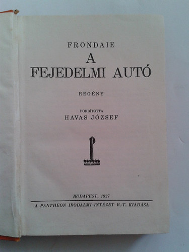 Frondaie - A fejedelmi aut�