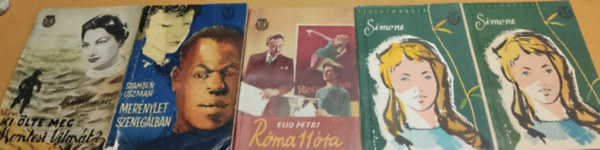 Elio Petri, Lion Feuchtwanger, Szamben Uszman, Aranyossi Pl - 5 db Tarka Knyvek: Ki lte meg Montesi Vilmt? + Mernylet Szeneglban + Rma, 11 ra + Simone