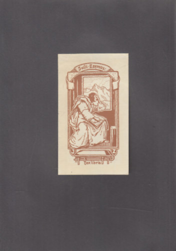 Ex Libris Zaymus Gyula r (eredeti nyomat)