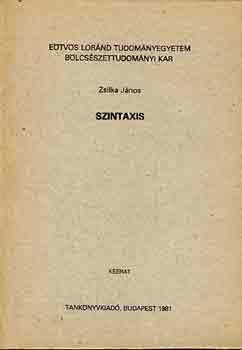 Zsilka Jnos - Szintaxis