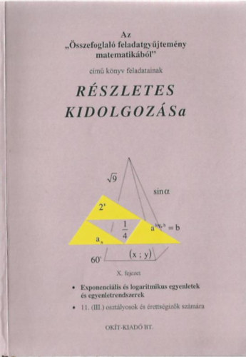 Nagy Györgyné - Az "Összefoglaló feladatgyűjtemény matematikából" című könyv feladatainak részletes kidolgozása (X. fejezet 11. (III.) osztályosok és érettségizők számára)