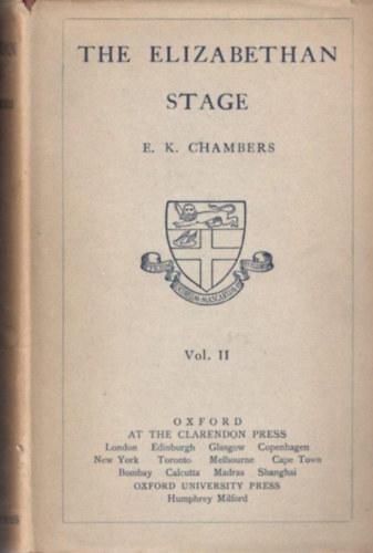 E.K. Chambers - The Elizabethan stage II.