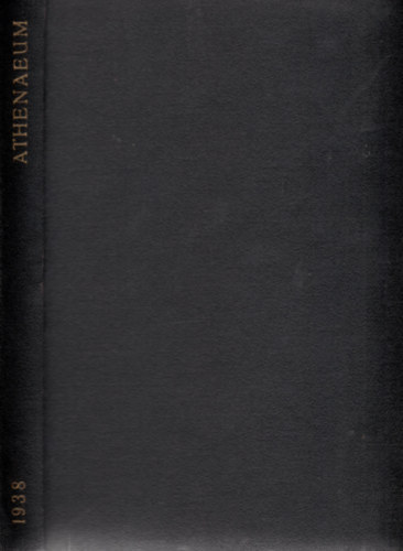 Kornis Gyula, Brandenstein Bla, Prohszka Lajos - Athenaeum j Folyam 1938 24. ktet