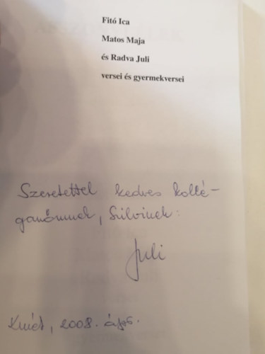 Fit Ica, Matos Maja, Radva Juli - Asszonyllek: Fit Ica, Matos Maja, Radva Juli versei s gyermekversei