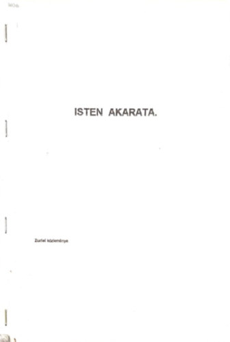 Isten akarata -Zuriel kzlemnye