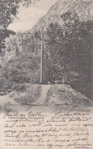 Herkulesf�rd�, Gizella-kereszt (r�gi k�peslap)