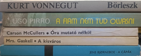 Kurt Vonnegut, Ugo Pirro, Carson McCullers, Mrs. Gaskell, Jens Bjorneboe - Kortrs knyvcsomag