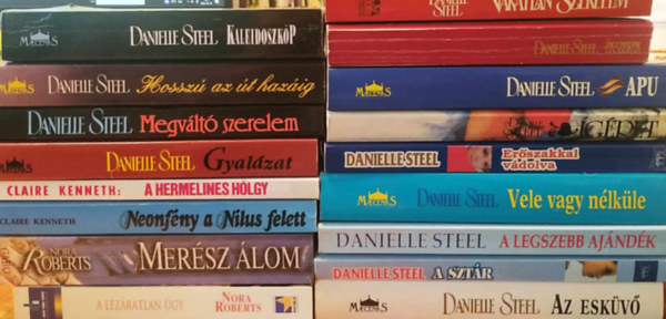 17 db romantikus könyv