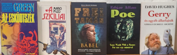 George Dawes Green, Mario Puzo, Frei Tams, Edgar Allan Poe, David Hughes - Kortrs szrakoztat knyvcsomag