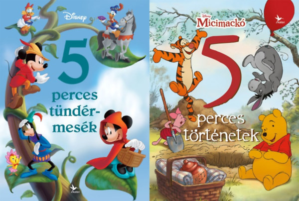 Wohl Anita (ford.), Pap Zolt�n, Sarok-harmos No�mi, T�r�k T�nde (szerk.), Kecsk�s Ildik� - 2 db mesek�nyv a Disney 5 perces t�rt�netek sorozatb�l: Disney - 5 perces t�nd�rmes�k + Disney - Micimack�: 5 perces t�rt�netek