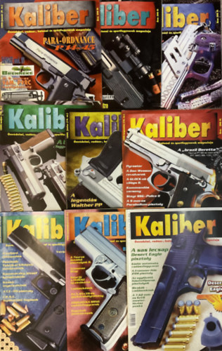 Kaliber szrvnyszmok 1999 - 9, 11, 12, 13, 14, 16, 17, 18, 20 (9 szm)