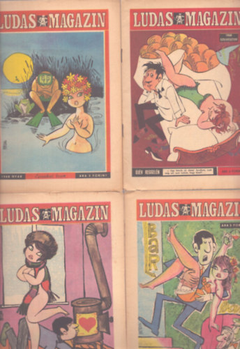 Tabi Lszl (szerk.) - 4 db Ludas Magazin: 1968 nyr, 1968. sz, 1968. tl, 1968 Szilveszter