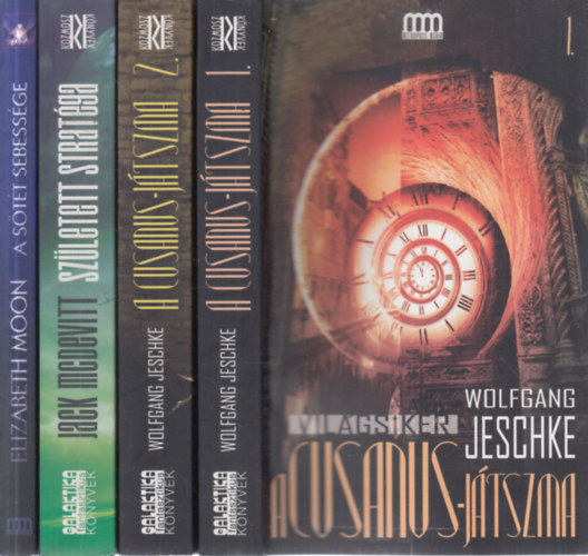 Wolfgang Jeschke, Jack McDevitt, Elizabeth Moon - 3 db. sci-fi 4 ktetben (A Cusanus-jtszma I-II. + Szletett stratga + A stt sebessge)