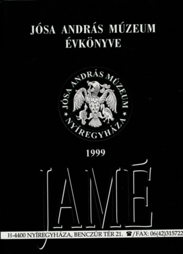 Almssy Katalin, Istvnovits Eszter - A nyregyhzi Jsa Andrs Mzeum vknyve XLI.