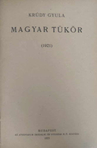 Krdy Gyula - Magyar tkr