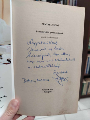 Zentai László - Rendszerváltó gazda(g)ságunk