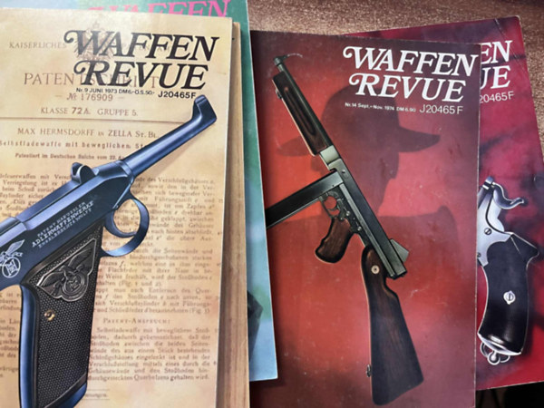 9 db Waffen Revue  ( Fegyverekrl szl nmet nyelv magazin )