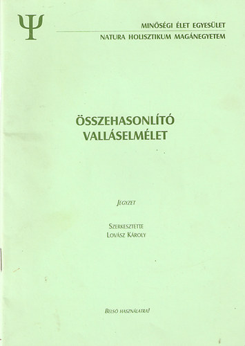 Lovsz Kroly - sszehasonlt vallselmlet